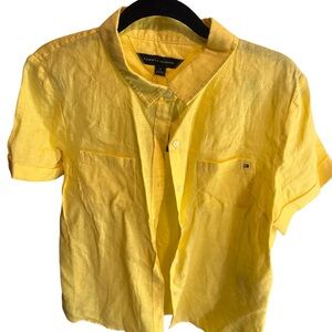 Yellow Tommy Hilfiger Linen Shirt